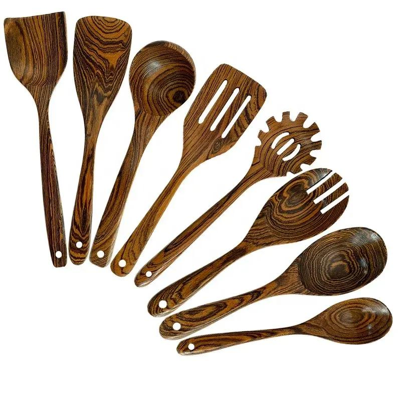 Natural Teak Wooden Cooking Utensils Set for Everyday Use
