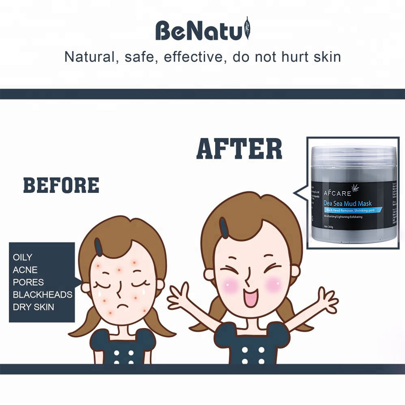 Skin Care Pink Mud Clay Face Mask for Blackhead Acne Removal