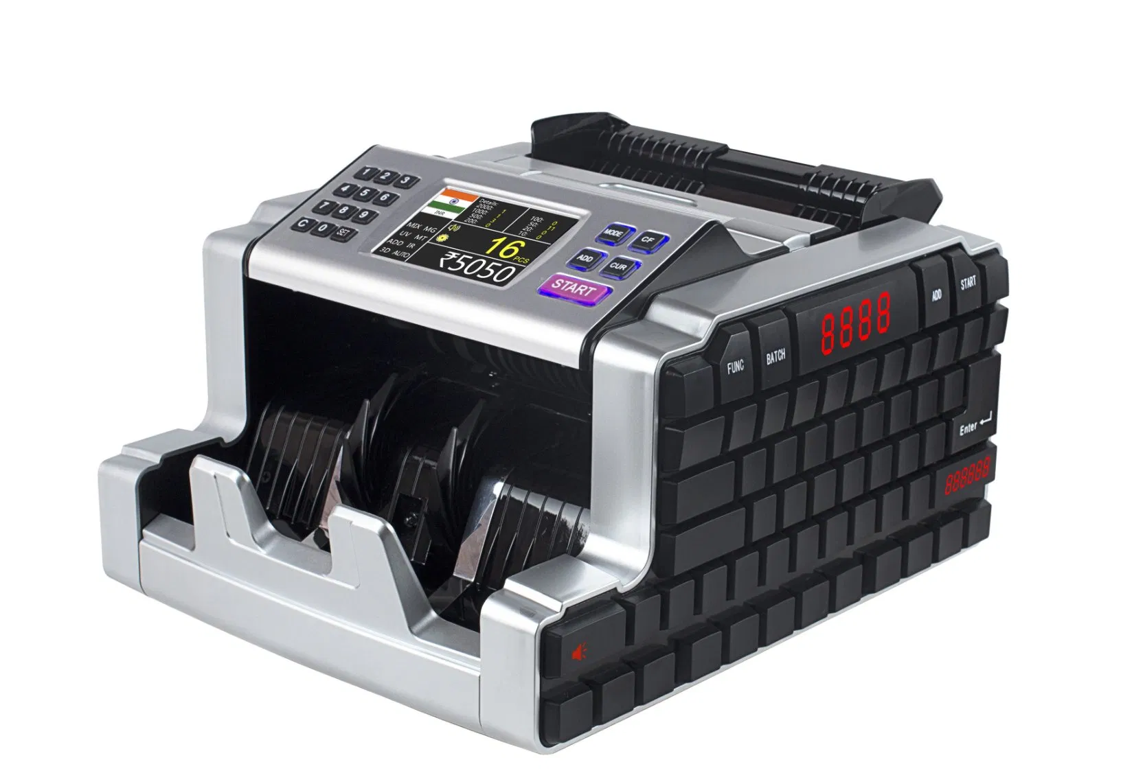 Al-6200t Color Sensor Detection Bill Counter Currency Counting Machine