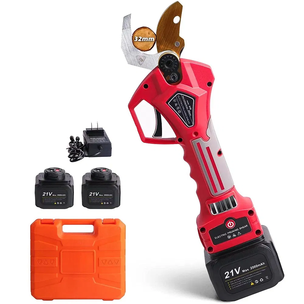 Аккумуляторный секатор электрический 21В, телескопический