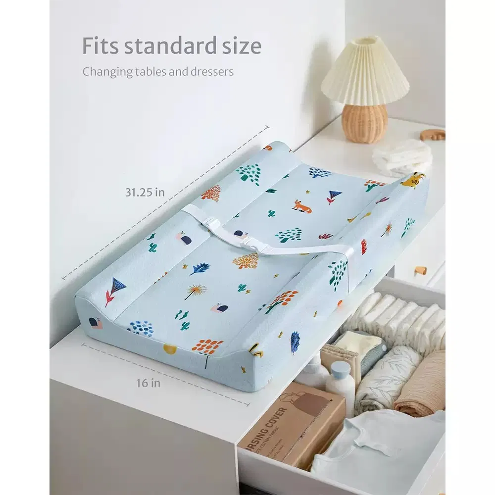 Fits Standard Changing Tables Baby Soft Changing Pad with Washable Cover