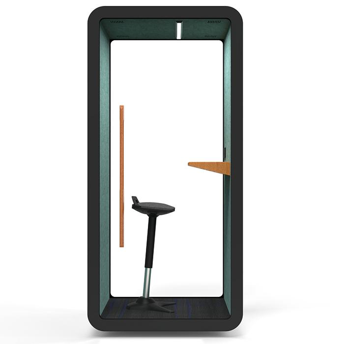 Soundproof Phone Booth: Aluminum Frame with Double-Glazed Glass Design