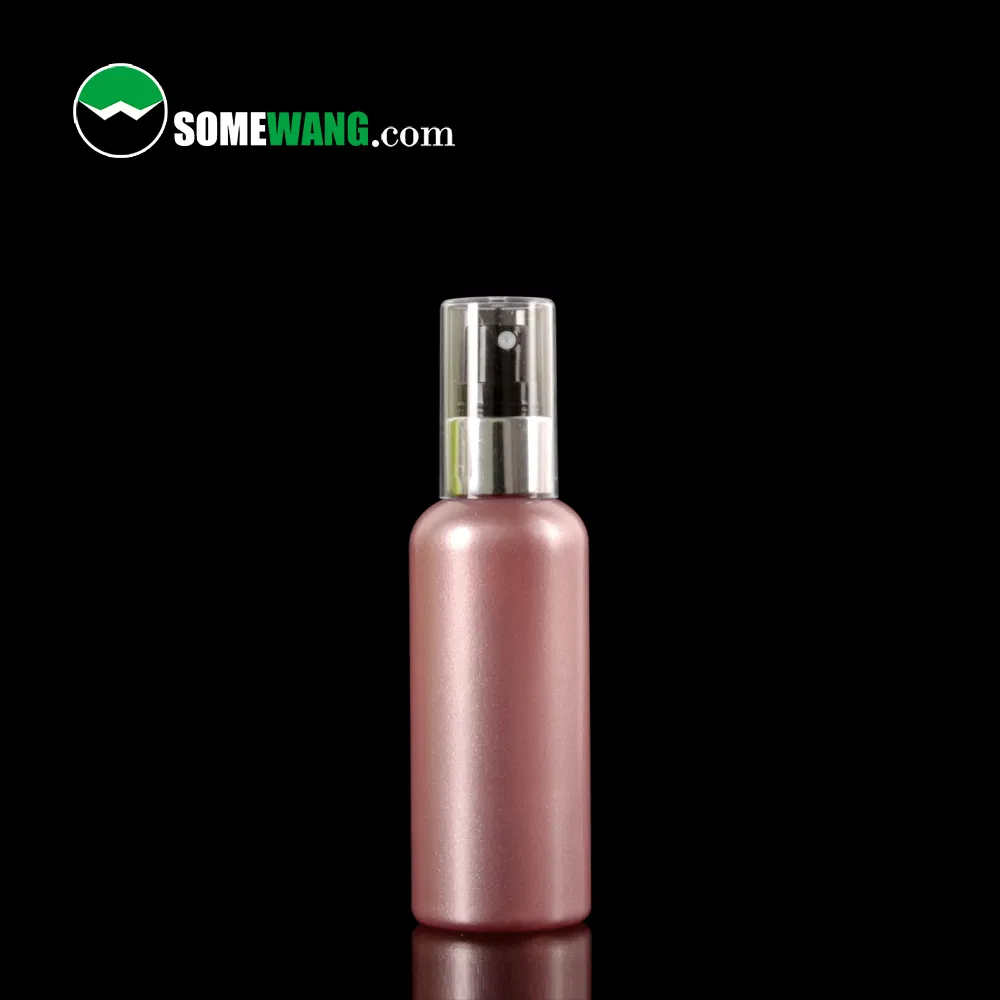 Luxury Fine Mist Sprayer 20mm 20/410 Electrical Aluminum Collar sprayer for Skincare with 100ml Pet Bottle