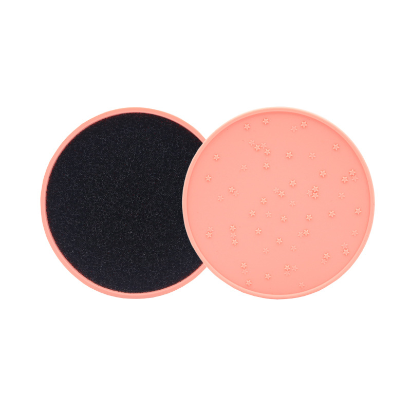 2 in 1 Silicone Makeup Brush Cleaner Dry Wet Cleaning Mat Cosmetic Cleansing Pad Beauty Wash Tools
