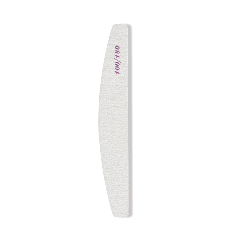 High Quality 100/180 Emery Double Sides Half Moon Shape Nail Files Buffer