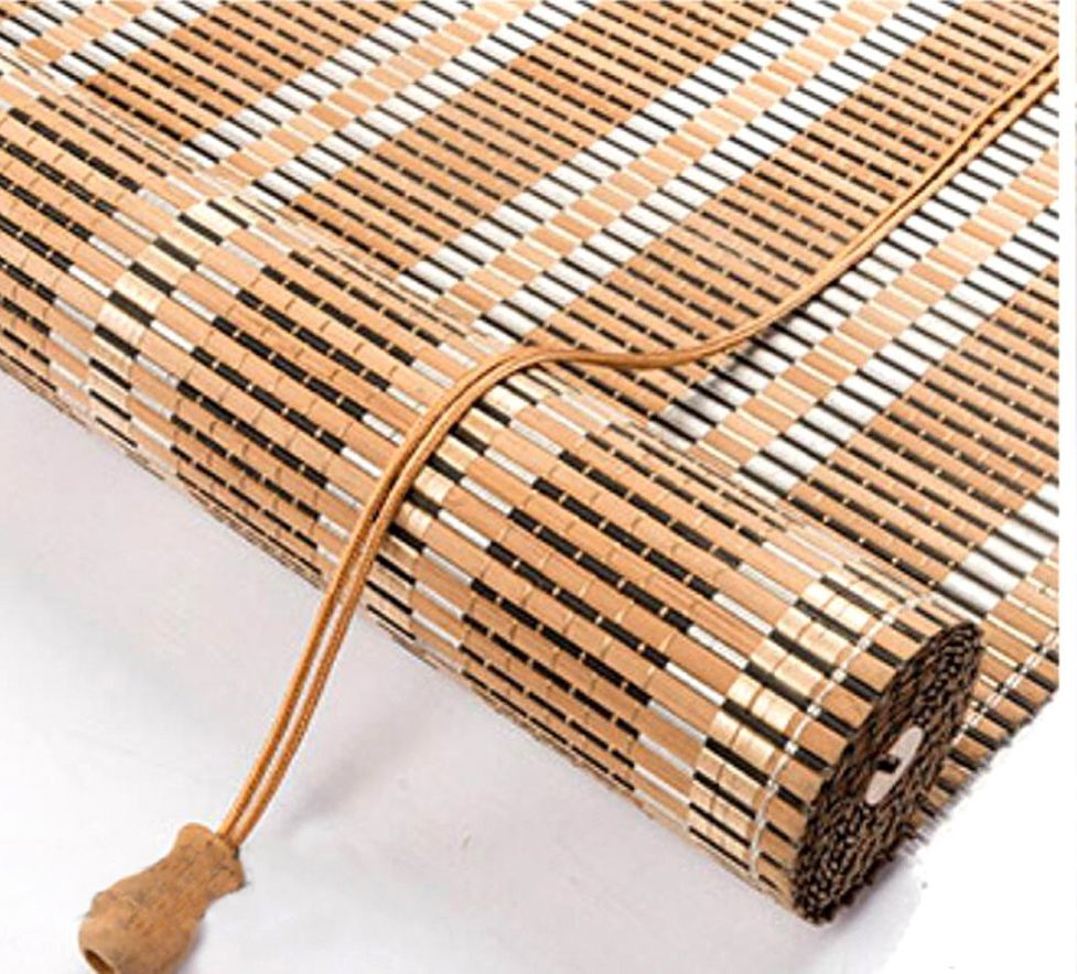 Customized Bamboo Rolling Blinds and Roman Blinds as Window Curtains