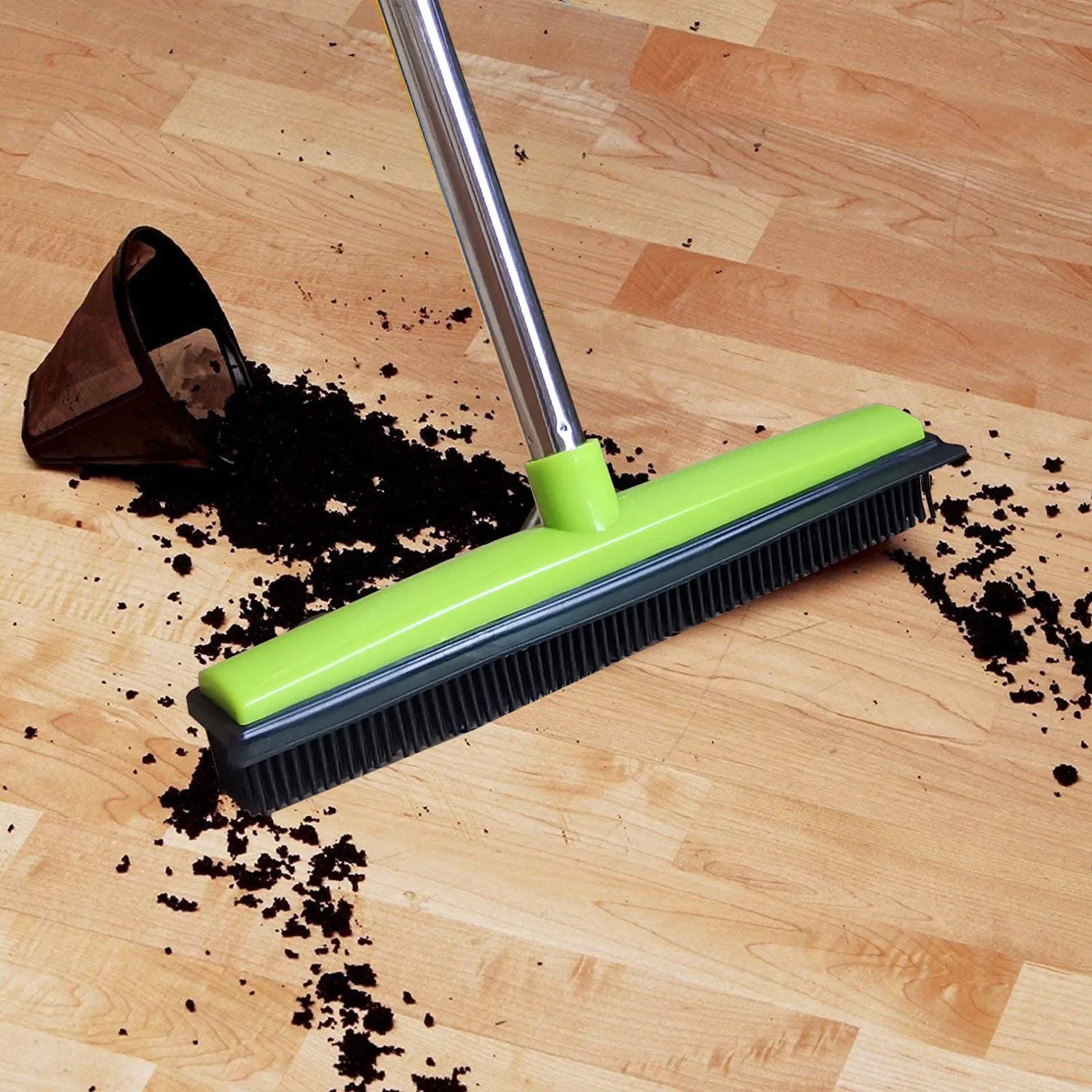 Bulk Sale Durable Rubber Water Sweeper Long Handle Floor Brush for Hotel & Office Cleaning