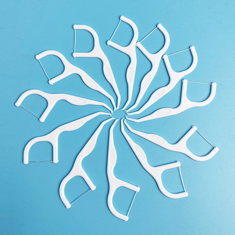 High Quality Flosser Individual Silk Dental Floss Flosser Pick Toothpick 50PCS 60PCS