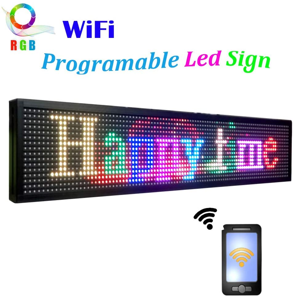 Full Color LED Screen for Retail Store Advertising with WiFi Control
