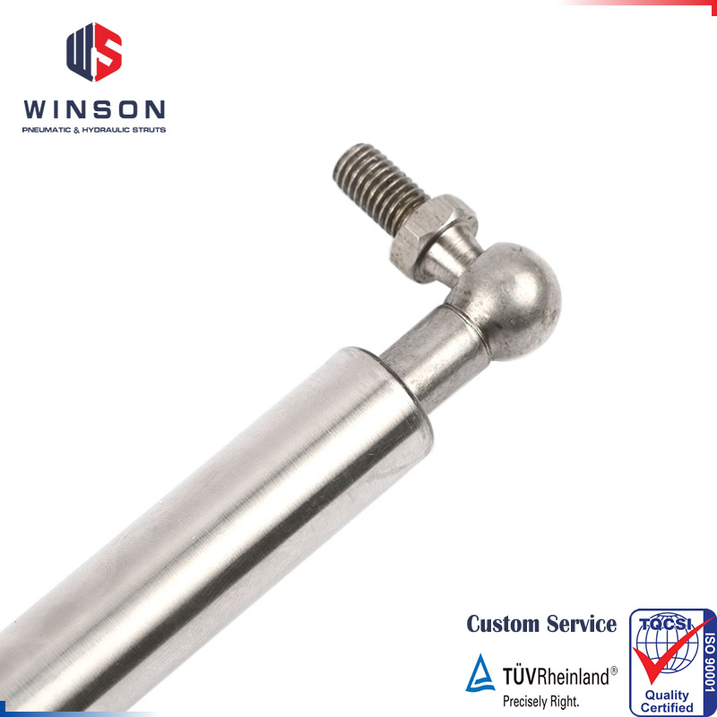 SS304 & SS316 Stainless Steel Gas Springs, Lifting Gas Struts for Marine, Dish Washers Corrosion Environments