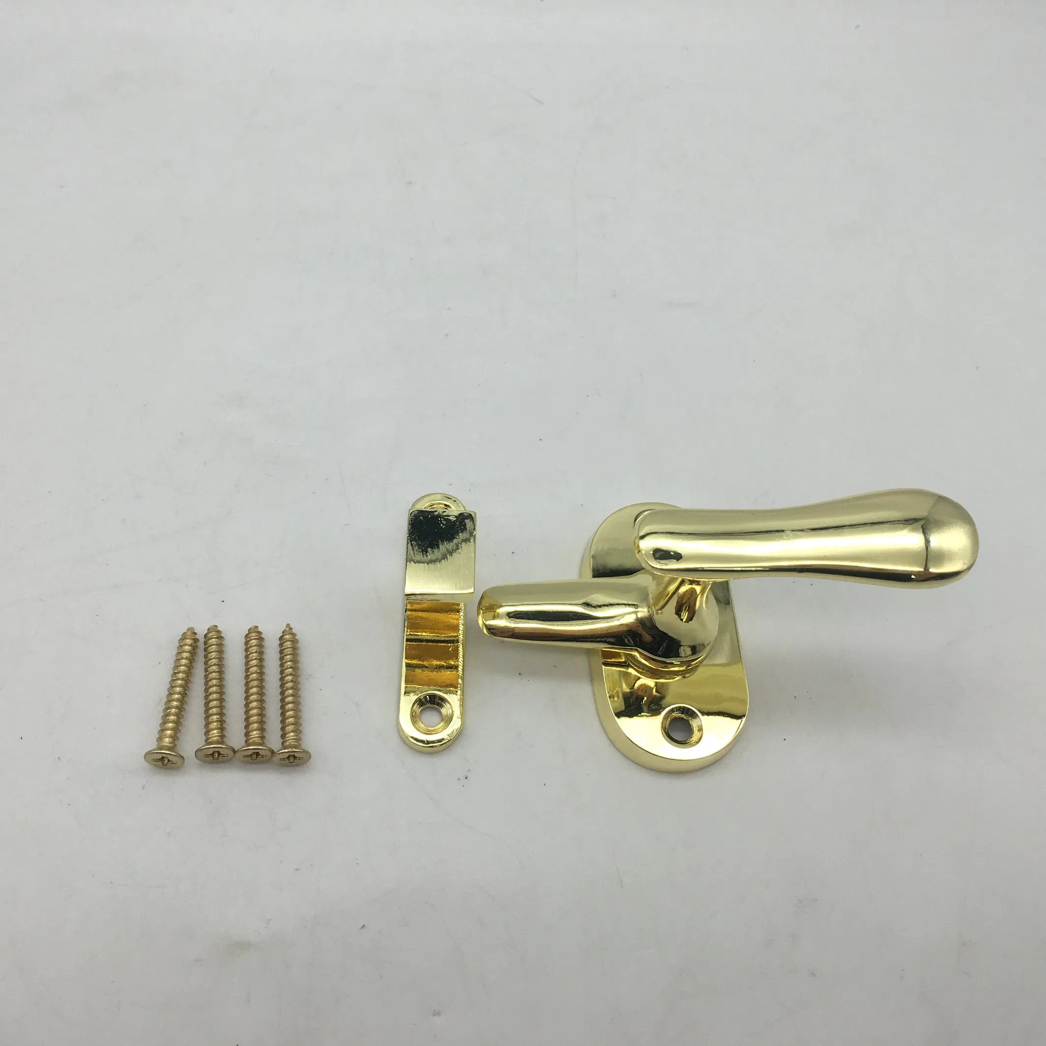 Rose Golden Zinc Alloy Designer Knurled Door Handle Lock for Door or Windows