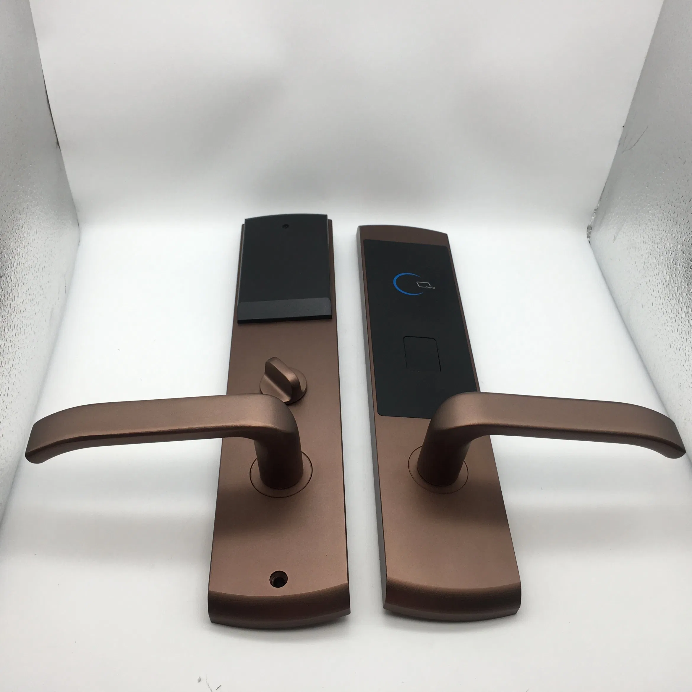 Hotel Door Locking System Zinc Alloy Material Handle and Plate Rossette Smart Door Lock