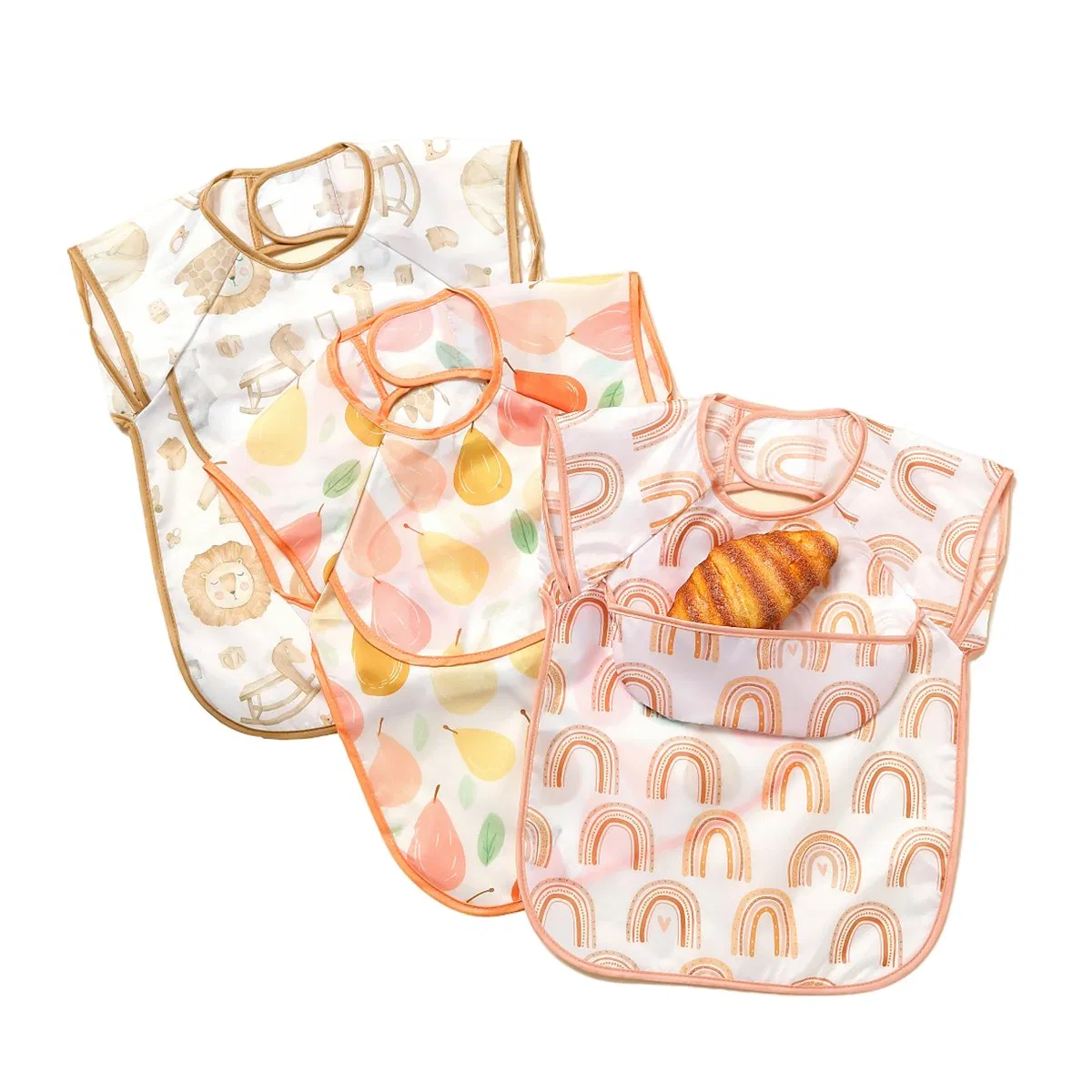 BPA Free Safe Baby Bibs Waterproof Baby Eating Time Feeding Baby Bibs