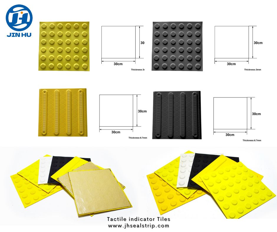 Outdoor Anti Slip PVC TPU Tactile Indicator Tiles for Blind People Safety