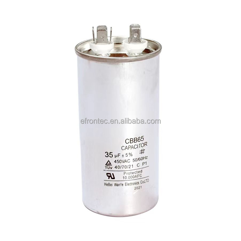 Dual Run Capacitor 45+5μF 440VAC, for AC Unit Compressor and Fan Motor