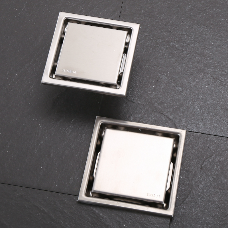 Скрытый напольный трап из нержавеющей стали с защитой от запаха