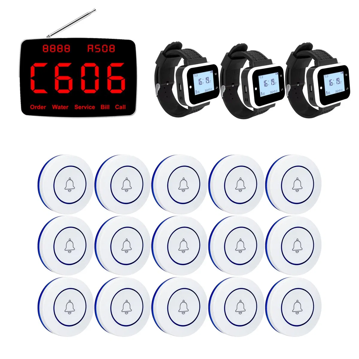 Catel Wireless Calling System Transmitter Receiver for Fast Food Restaurants