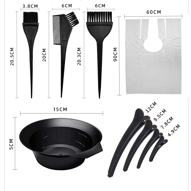 Brand Good Quality Hairdressing Brushes Hair Color Brush and Bowl Salon Hair Color Dye Tint Tool Set