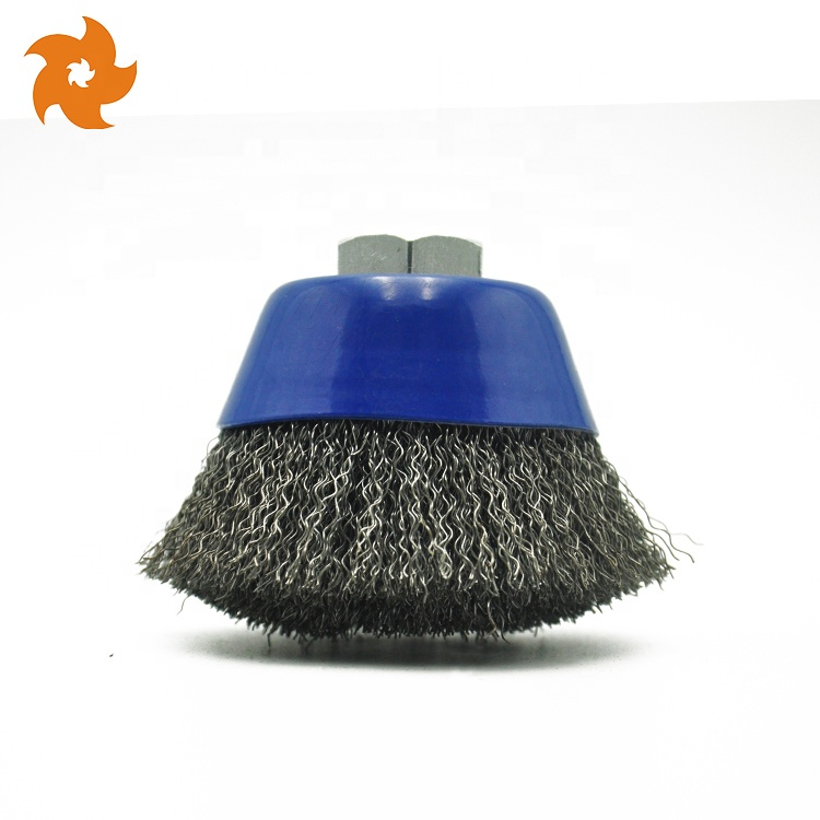 5 Inch Grinding Machine Polishing Durable Crimped Steel Wire Cup Brush