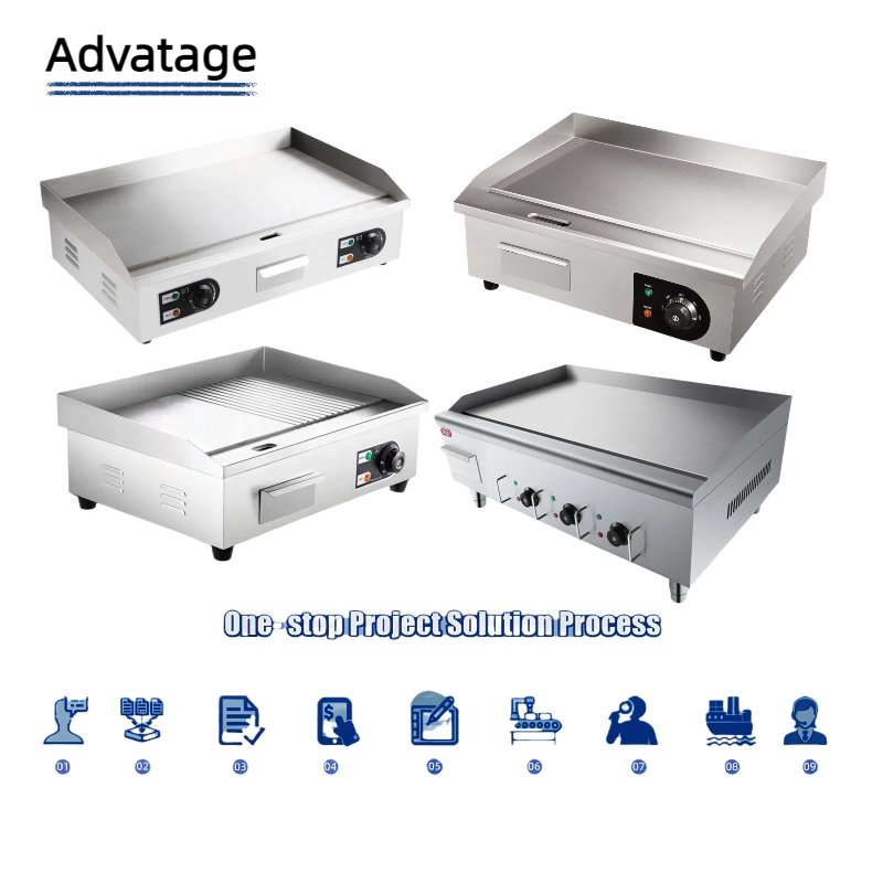 High Temperature Griddle Supports Factory Cooking Needs