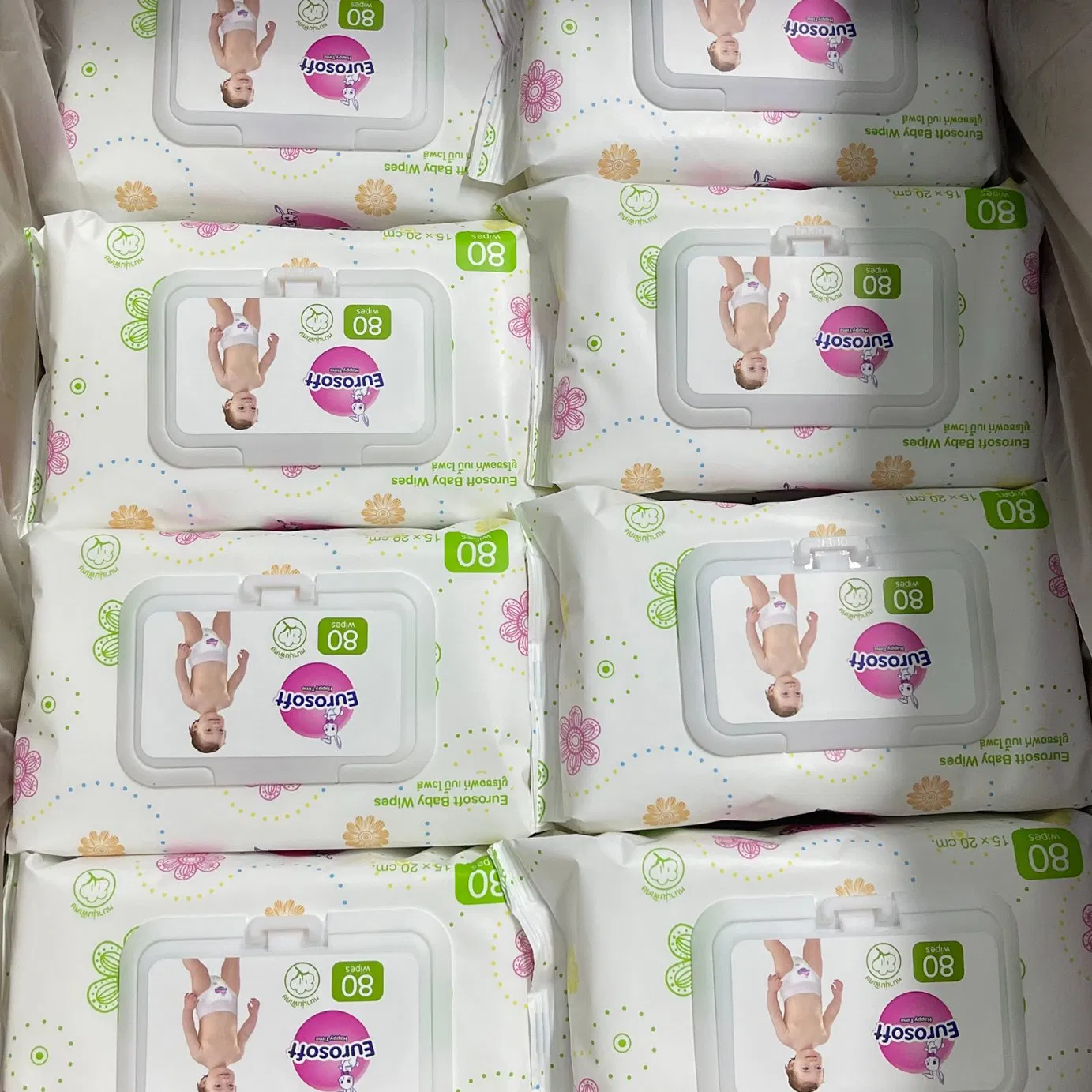 Hot Sale Baby Wipe Wholesale Natural Super Soft Pure Water Baby Wet Wipes in China