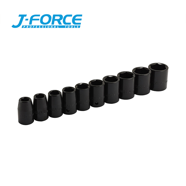 Набор ударных головок 1/2" 10 шт, Cr-V, метрические