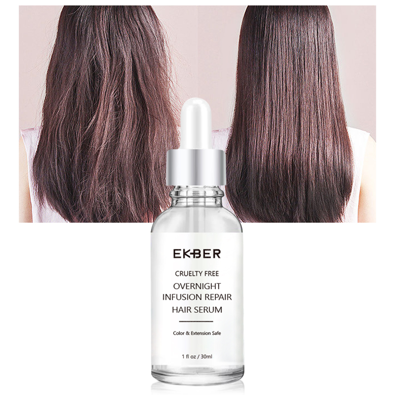 Private Label Best Factory Overnight Repairing Hair Thicker Growth Oil Serum 30ml