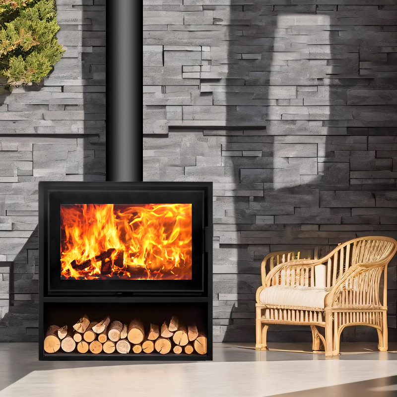 Factory Priced Real Fire Burning Cast Iron Fireplace Heater