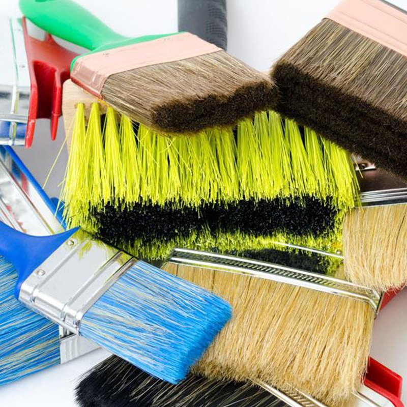 Кисть малярная MSN 2603 с деревянной ручкой и смешанной щетиной