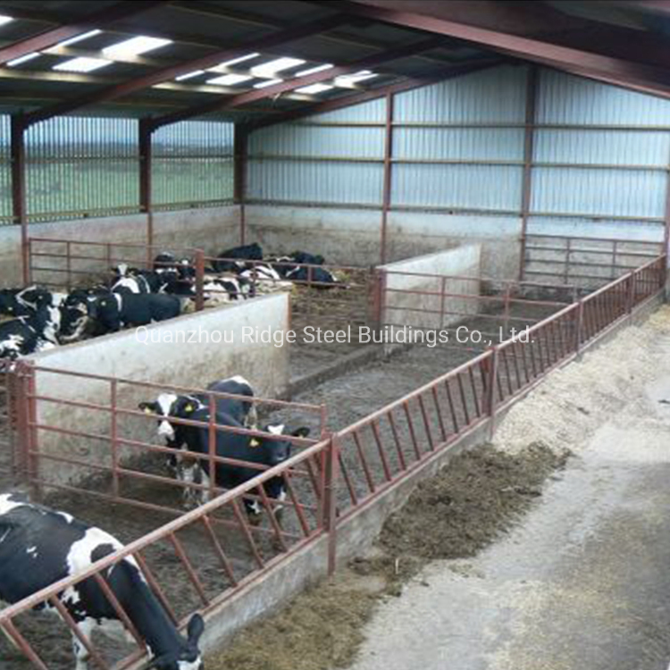 Prefab Light Seismic Brace Steel Structure Industrial Agricultural Farm Shed
