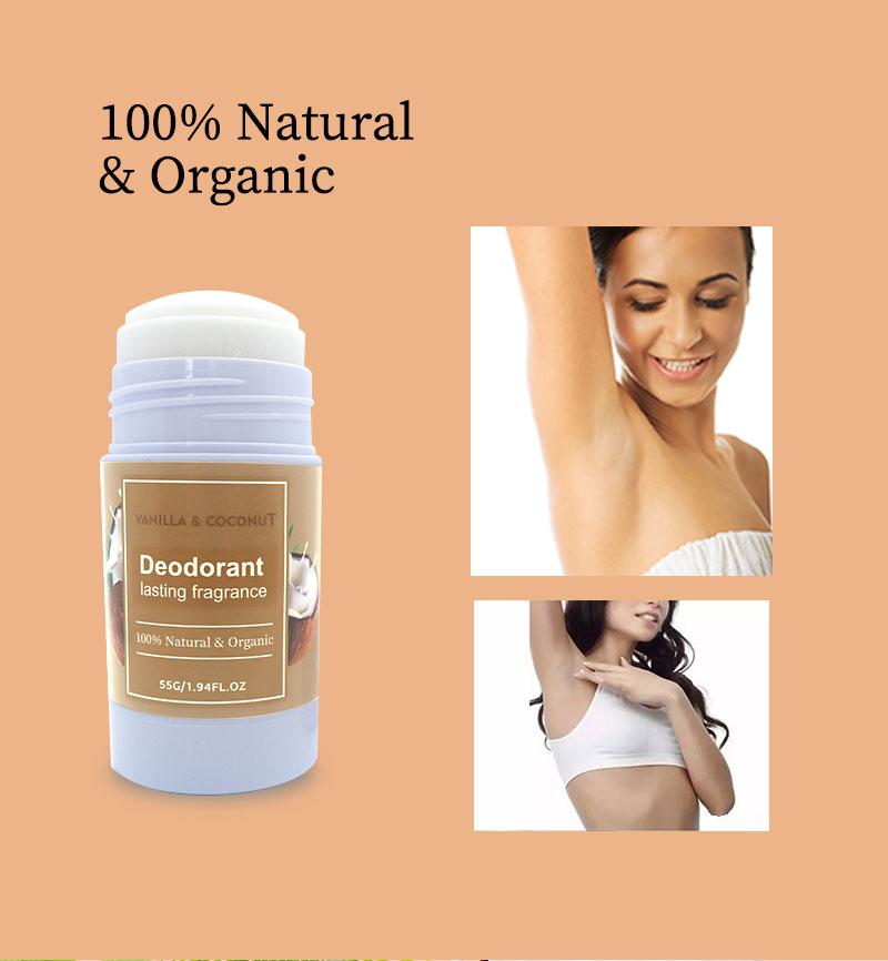 Beauty Cosmetics Skin Care Prevent Sweat Coconut Underarm Deodorant Stick