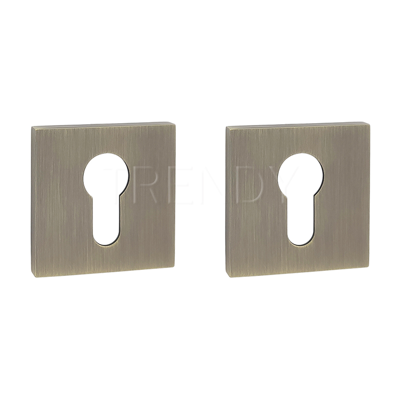 Matt Satin Nickel Door Hardware Zamak Cylinder Lock Cover Zinc Alloy Key Hole Escutcheon (ZR25-CL)