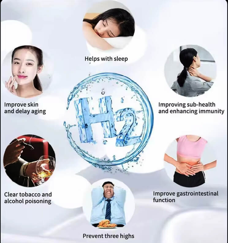 Portable Hydrogen-Rich Water Drinking Machine with High Speed Hydrogen Dissolving Capacity 4000ppb Micro Nano Bubbles