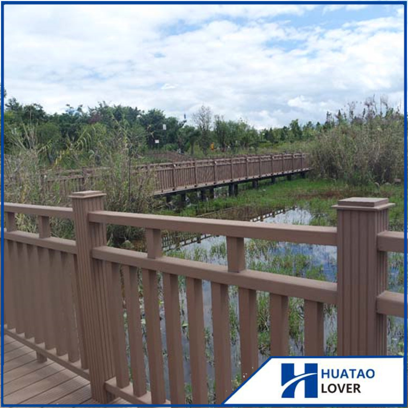 3D Embossed Fencing Board Wooden Embossing Anti UV Waterproof WPC Fence