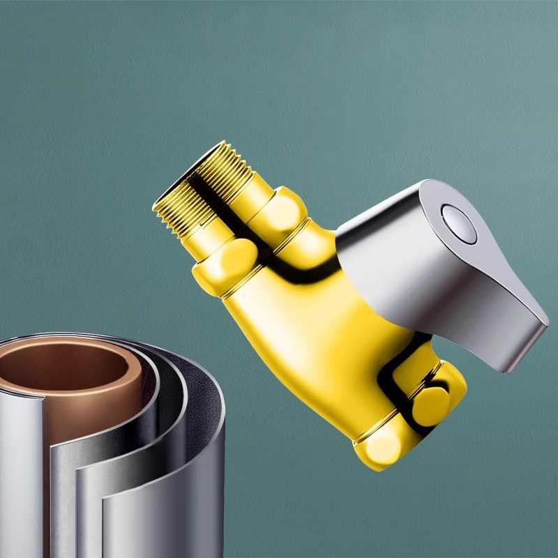Manufacturer Direct Easy Installation Brass Hand-Press Delay Valve for Bathroom Use Time-Delay Flush Valve