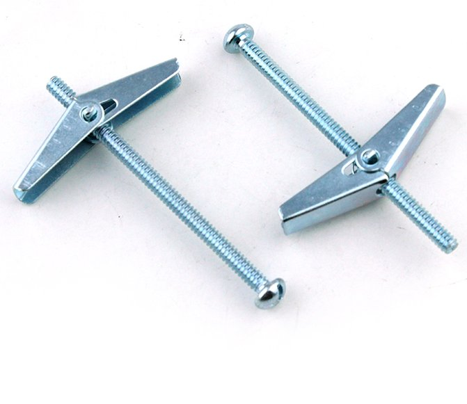 Wing Toggle Anchor Bolt 3/8 X 3" Round Mushroom Head Drywall