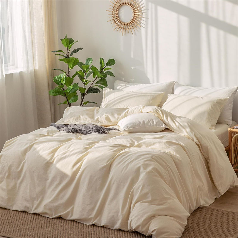 Government Stocks Reserve 100% Washed Cotton Duvet Cover Set Easy Care Rescue Disaster Dorm Room Bedding Sets Soft Comfortable Hypoallergenic