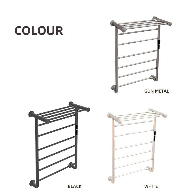 Stainless Steel Bathroom Radiator Dryer Wall Mounted Heater Drying Racks Heated Warmer Rail Heating Electric Towel Rack