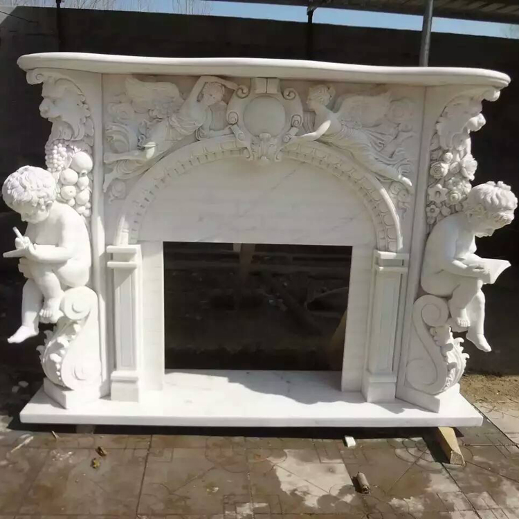 European Design Indoor Decoration Stone Fireplace for Sale