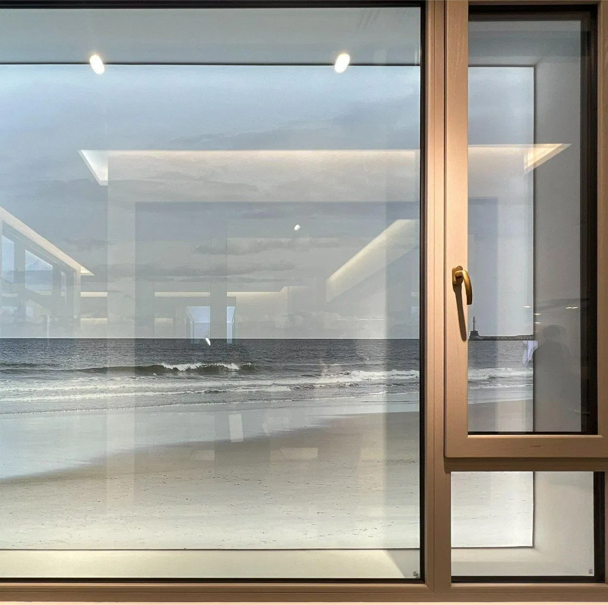 Double Glazed Tempered Glass Tilt and Turn Awning Casement Window with Flyscreen