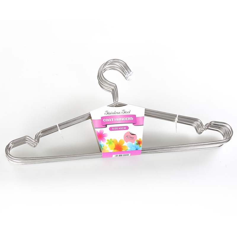 304 Stainless Steel Solid Hanger Wholesale Children's Hanger Adult Metal Clothes Rack