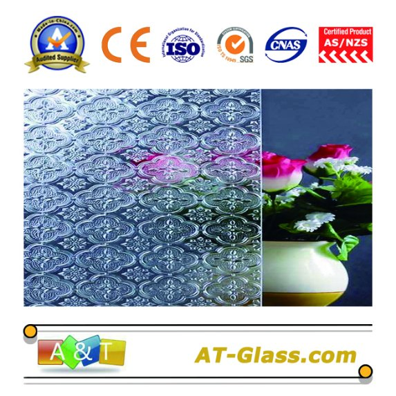 3-8mm Clear Patterned Glass/Tinted Patterned Glass for Window