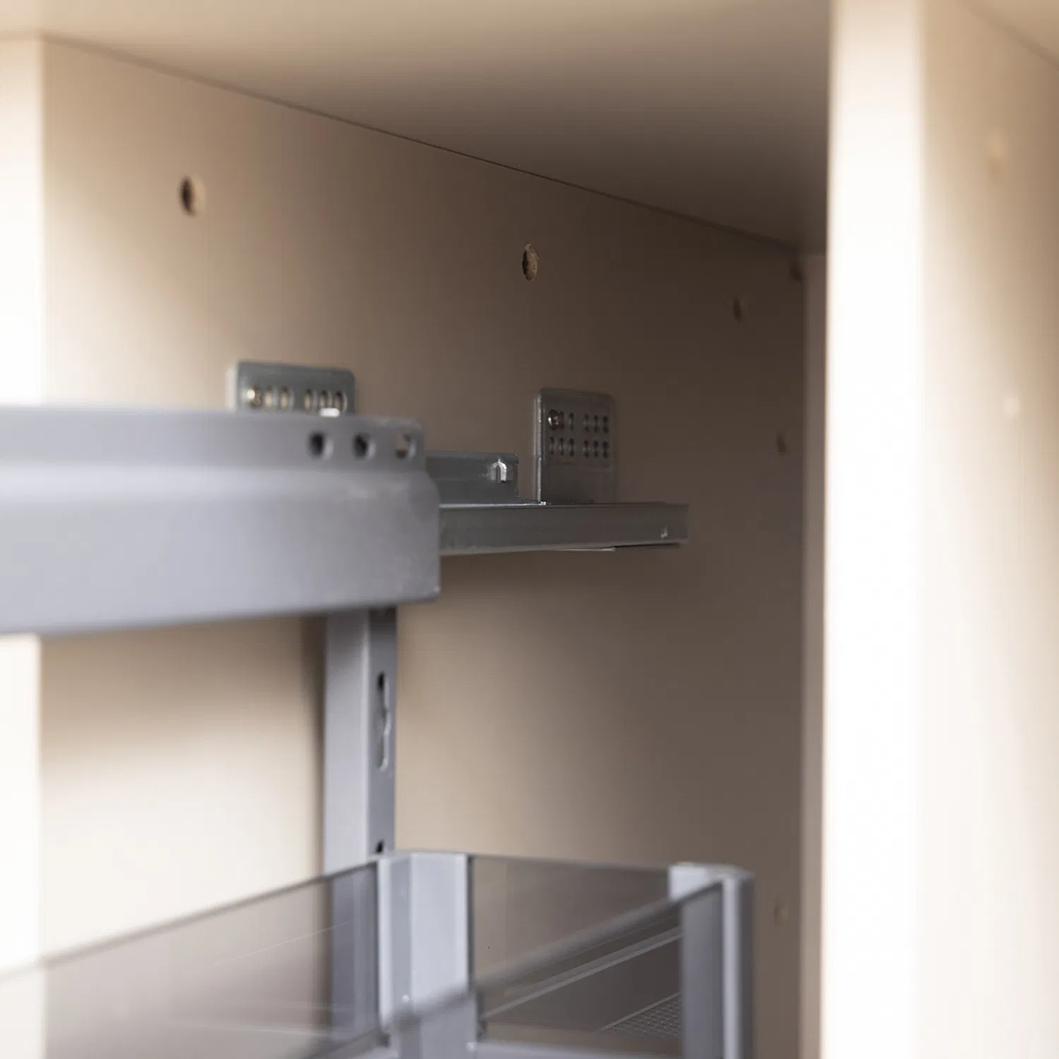 Kitchen Cabinet Storage Organizer Multi Functional Metal Wire Soft Closing Drawer Basket