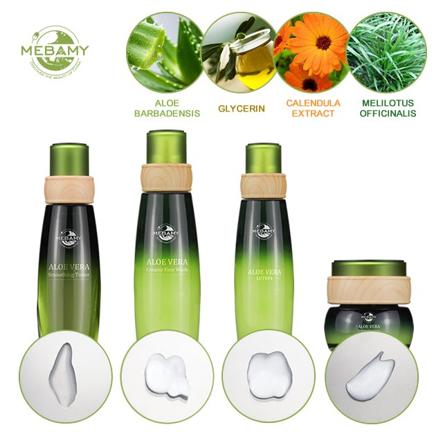 Private Custom Aloe Vera Moisturizing Skin Care Set (4 pieces)