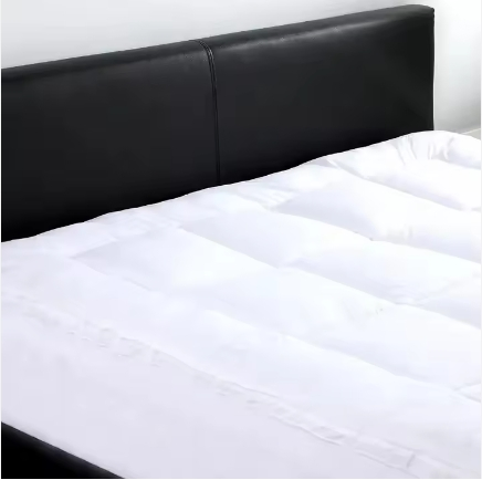 Skin-Friendly Fabric Square Quilting Luxury Down Fill Bed Mattress Topper