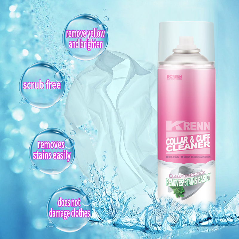 Wholesale Custom Logo Cleaner Collar Cuff Stain Remover Washing up Liquid Dry Spray Shirt Cuff and Collar Spray