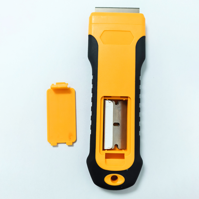 Hautine Plastic Clean Scraper with 5 Metal Replacement Blade Car Scraper