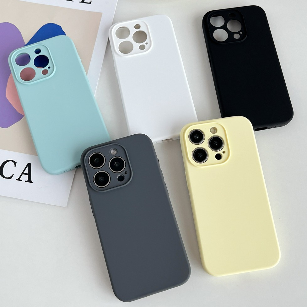 Чехол для iPhone из жидкого силикона, разноцветный