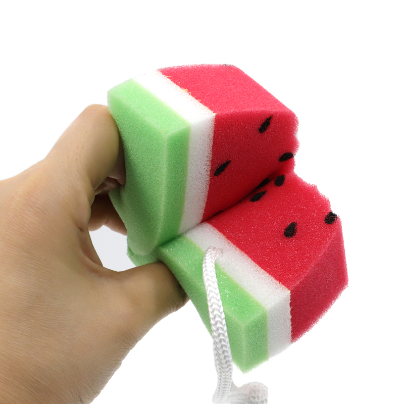 Strong Water Absorption Rich Foaming Watermelon Bath Sponge
