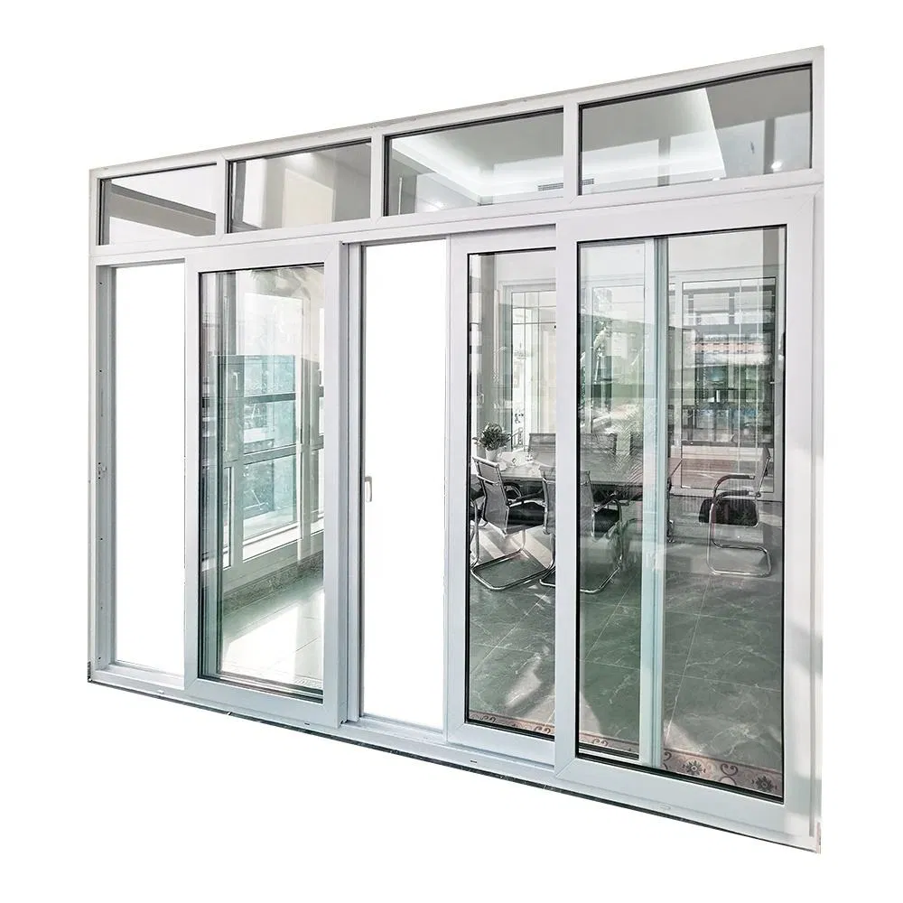 Modern PVC Sliding Door with Double Glass for Patios